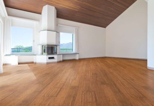 parquet flottant en bambou grande lames a clipser